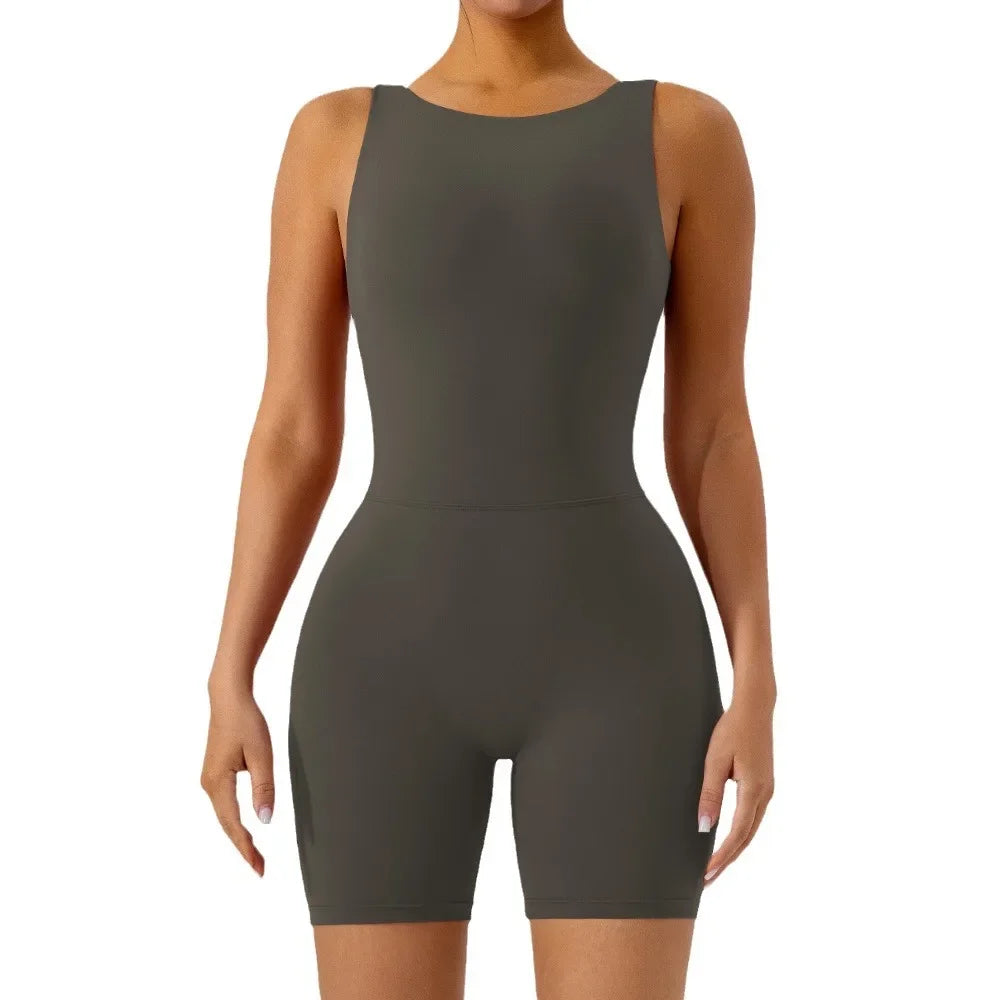 Women's Yoga Jumpsuit – Fitness & Pilates Activewear Set