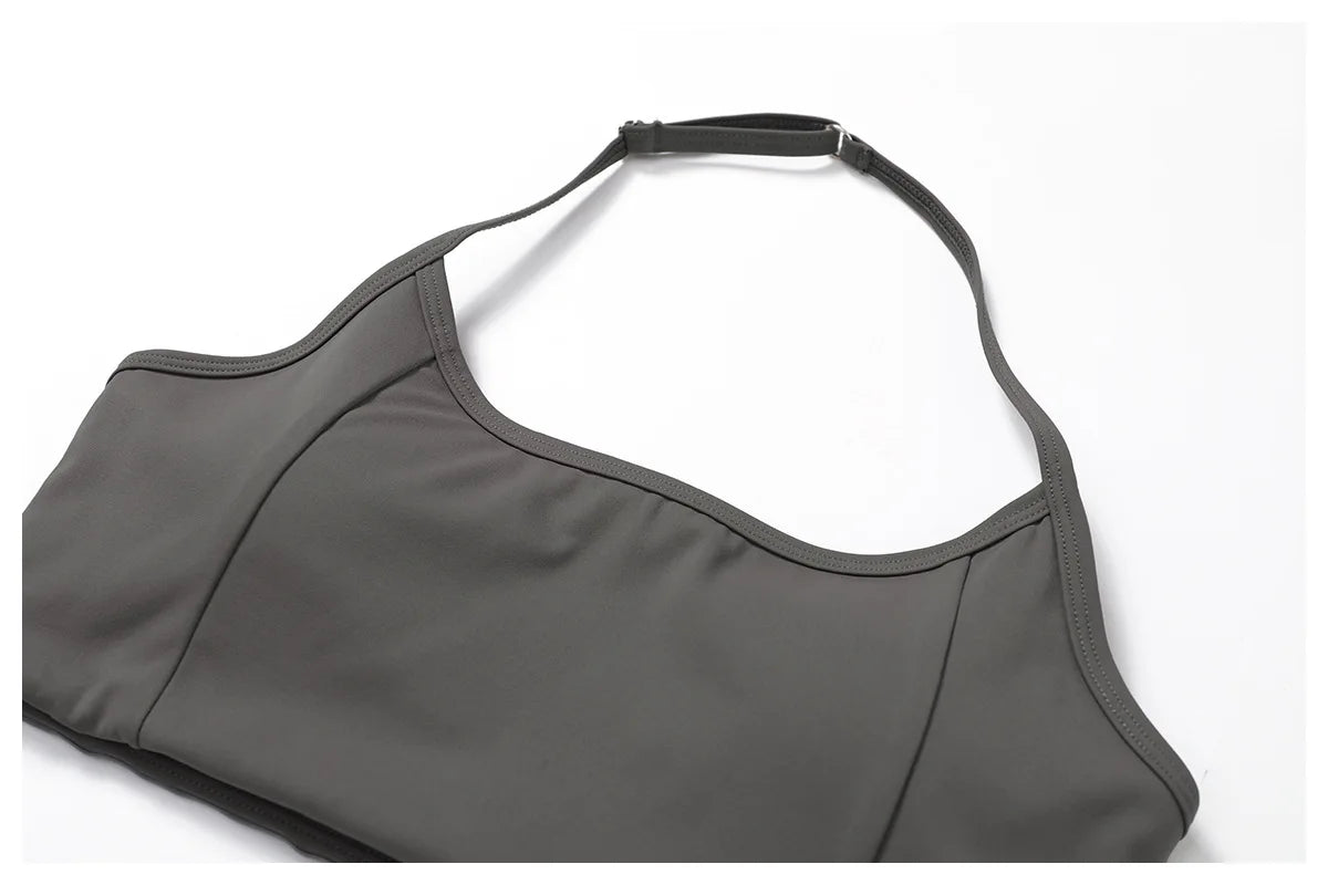 2-Piece Women's Yoga Set – Flared Trousers & Sports Bra Crop Top