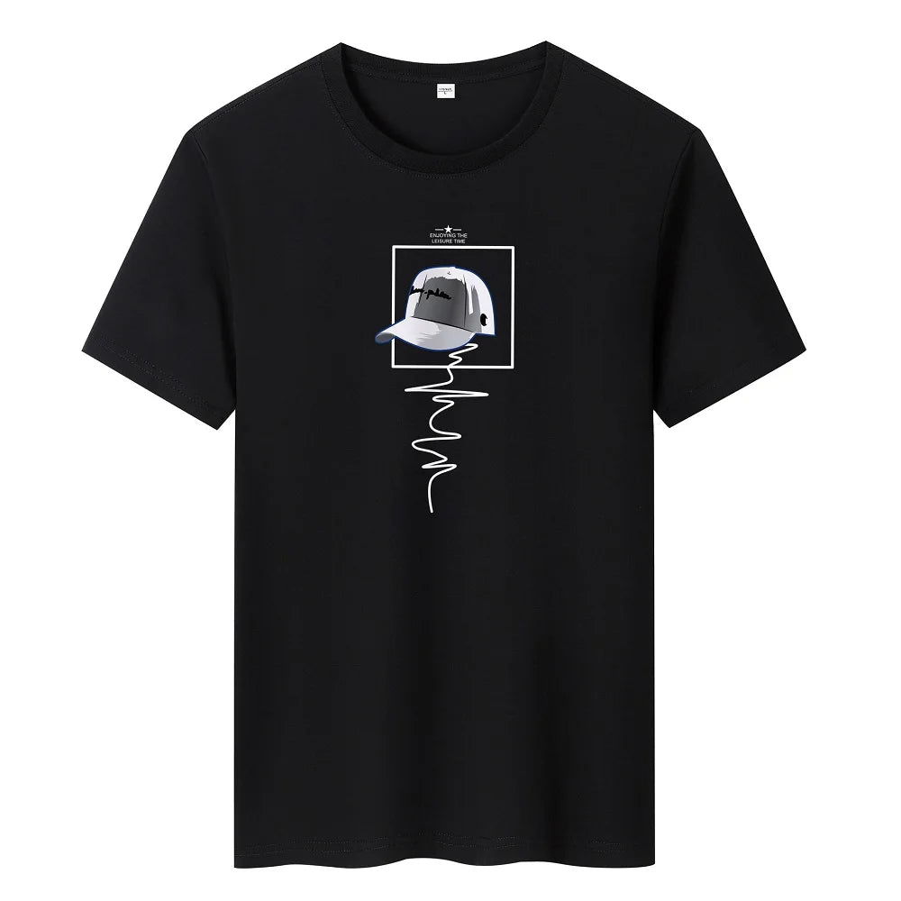 Men's Oversized T-Shirt – Fitness O-Neck Tee in Sizes S–6XL