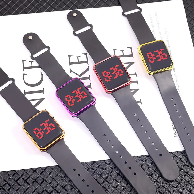 Unisex Sports Watch – LED Digital, Fashionable Silicone Strap
