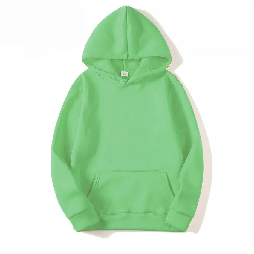 Unisex Casual Hoodie – Solid Color Sweatshirt