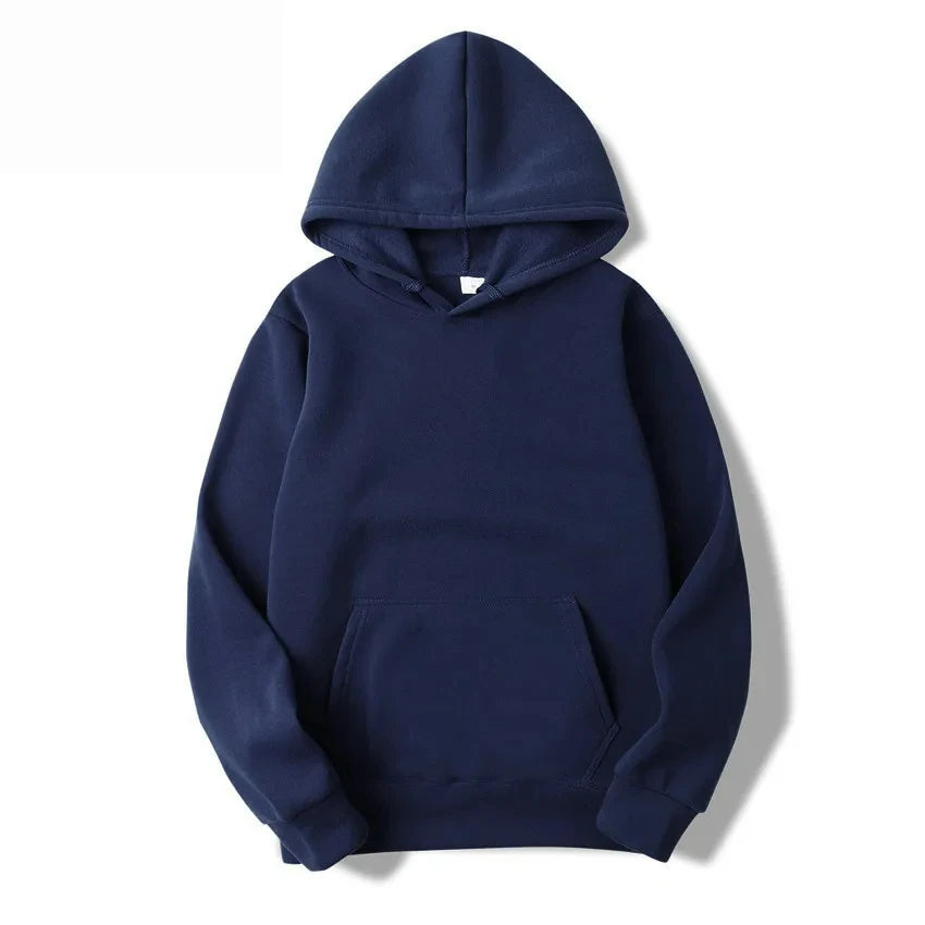 Unisex Casual Hoodie – Solid Color Sweatshirt