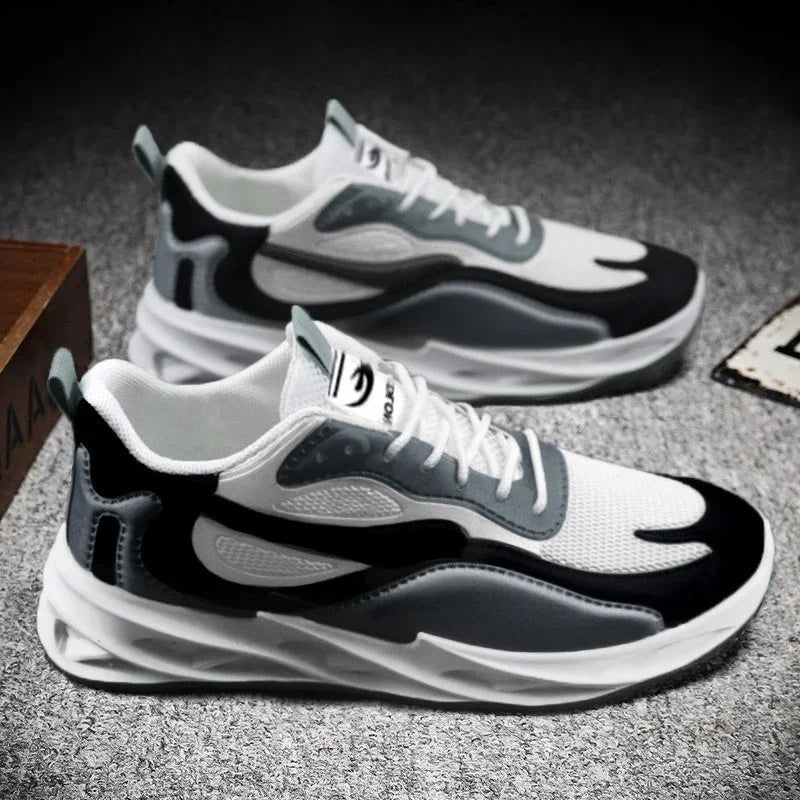 Men's Trendy Sports Shoes – Cushioned, Breathable Running & Walking Sneakers