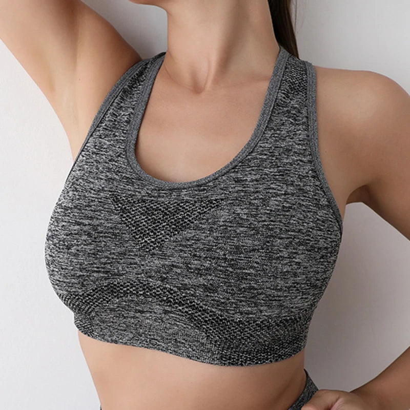 Women’s High Support Sports Bra – Seamless, Quick-Dry Yoga & Gym Wear