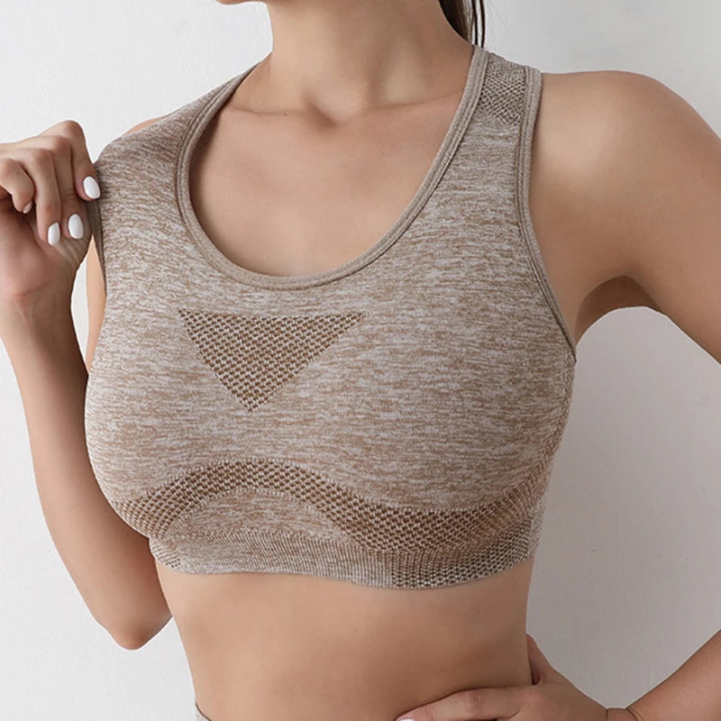 Women’s High Support Sports Bra – Seamless, Quick-Dry Yoga & Gym Wear
