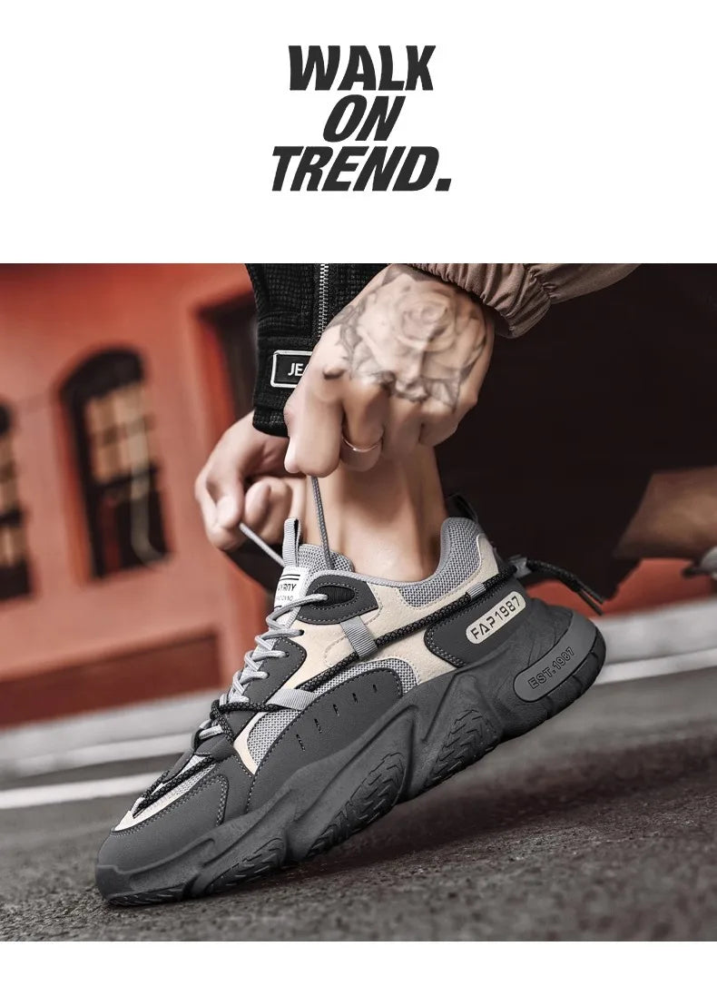 Men's Summer Running Shoes – Breathable, Comfortable & Height-Boosting Sneakers