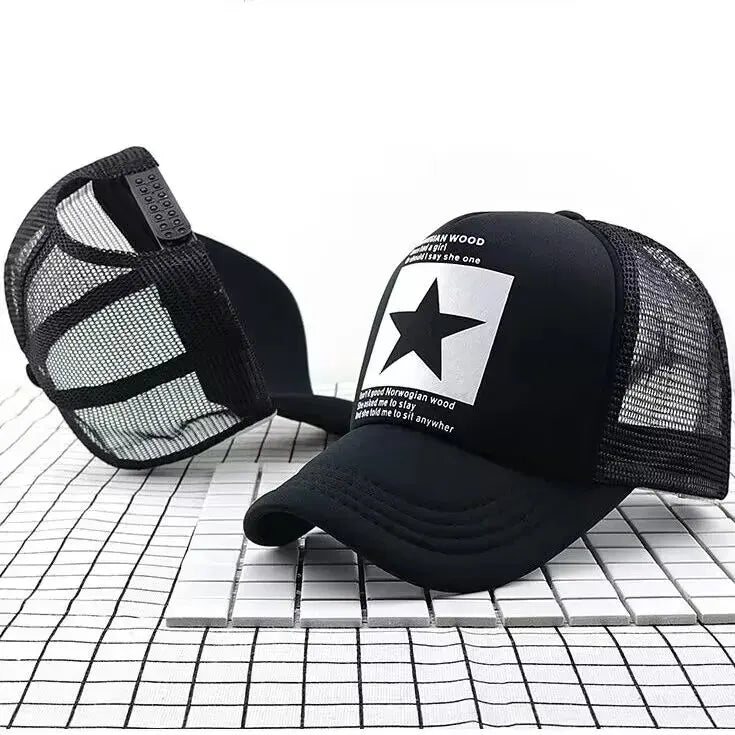 Fashion Snapback Baseball Cap – Mesh Hat for Men & Women, Casual Sun Protection