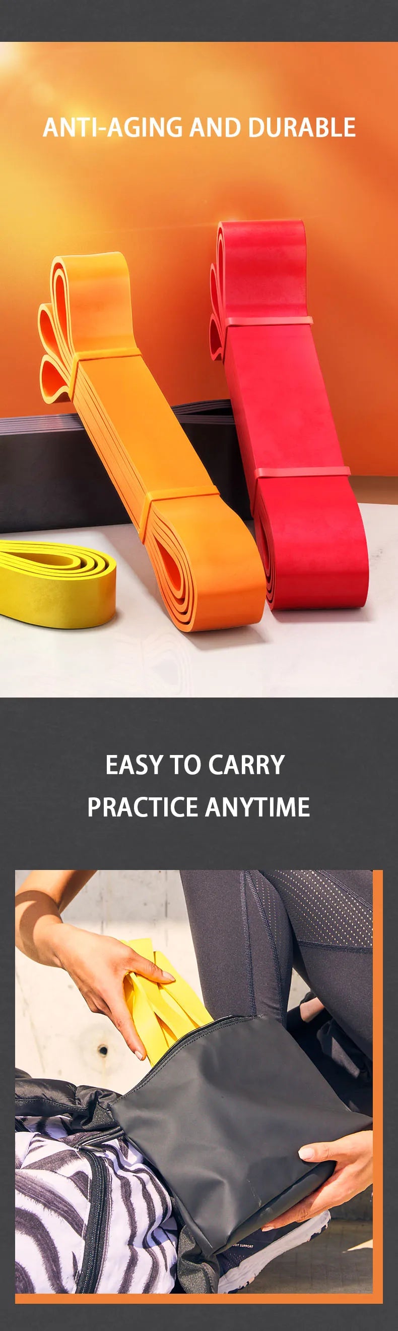 Resistance Band Set – Pull-Up Assistance & Stretch Bands for Home Workouts