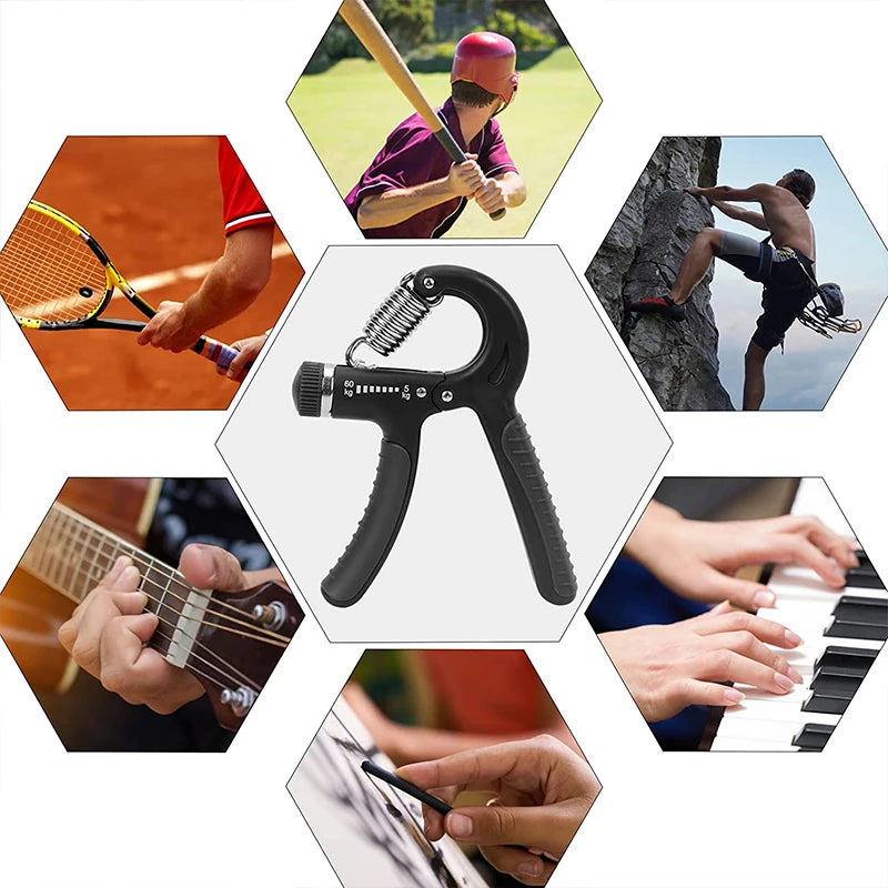 Adjustable Grip Strength Trainer (5–60kg) – Non-Slip Hand & Forearm Exerciser