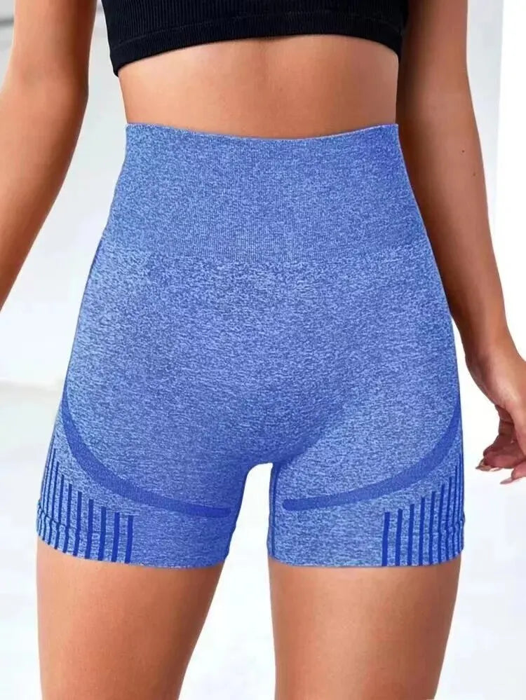 Women's High-Waist Yoga Shorts – Fitness, Gym & Running Sportswear