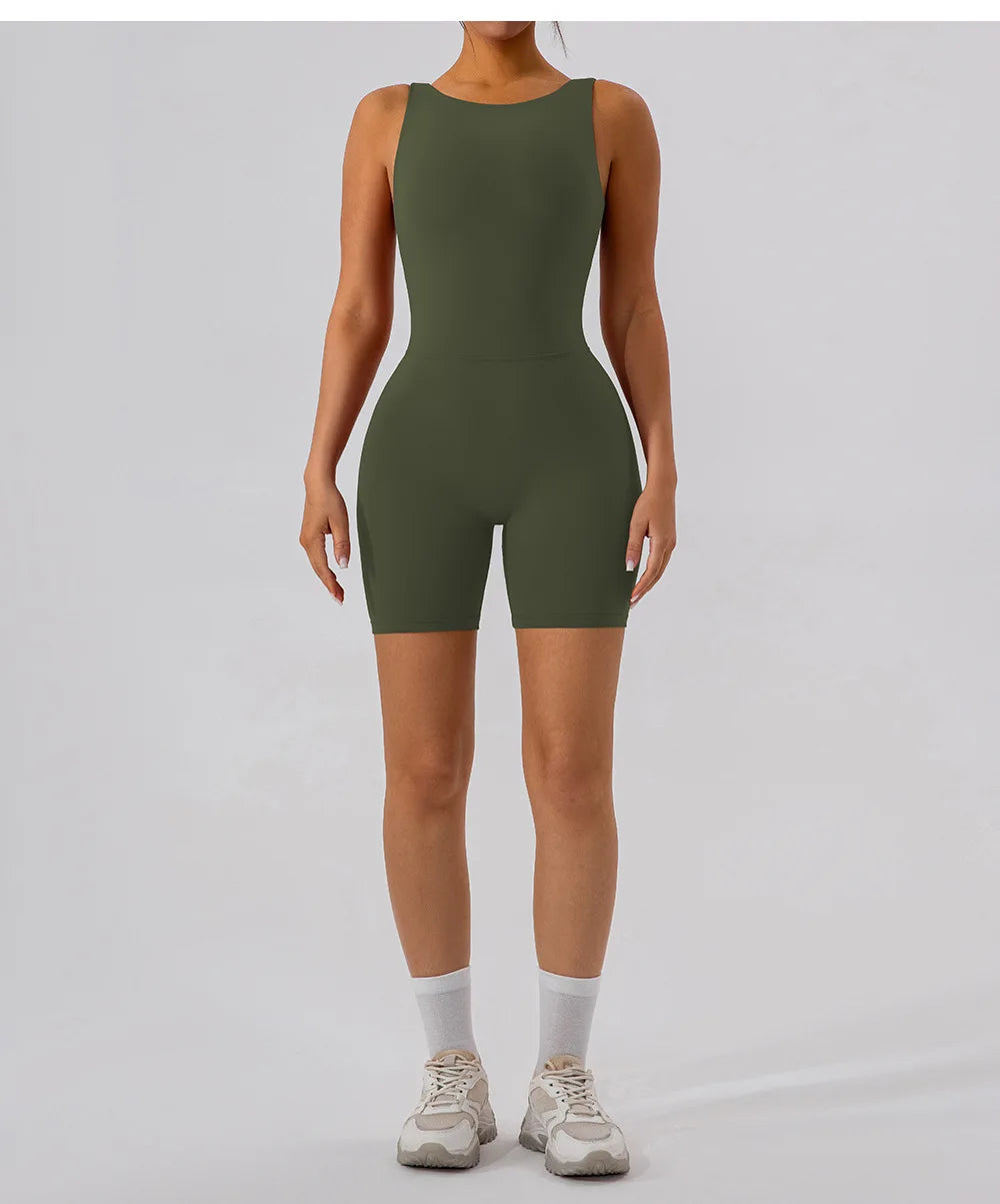 Women's Yoga Jumpsuit – Fitness & Pilates Activewear Set