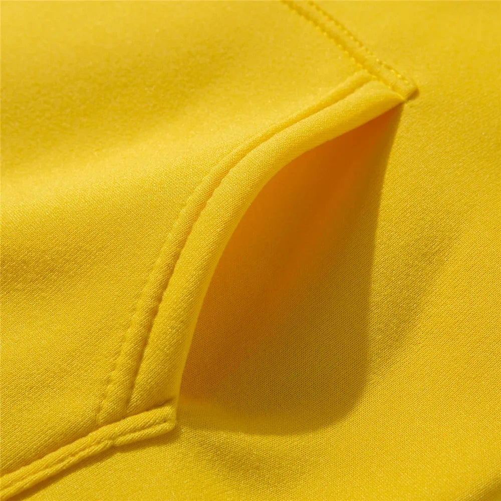 Unisex Casual Hoodie – Solid Color Sweatshirt