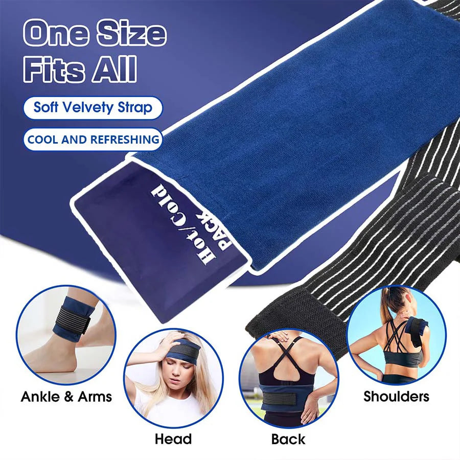 Reusable Hot & Cold Gel Pack – Microwaveable Pad for Pain Relief & Injury Recovery