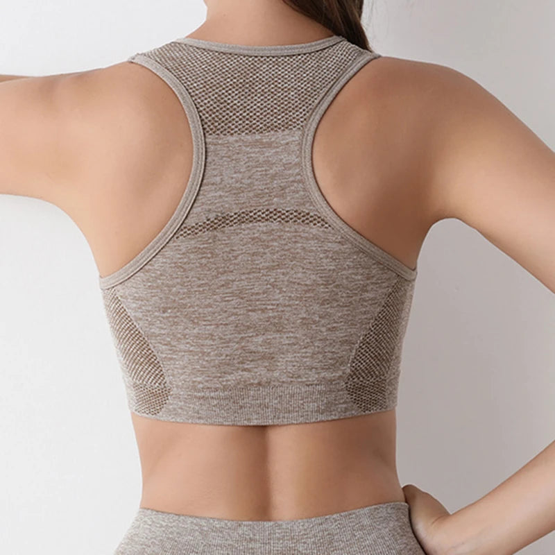 Women’s High Support Sports Bra – Seamless, Quick-Dry Yoga & Gym Wear