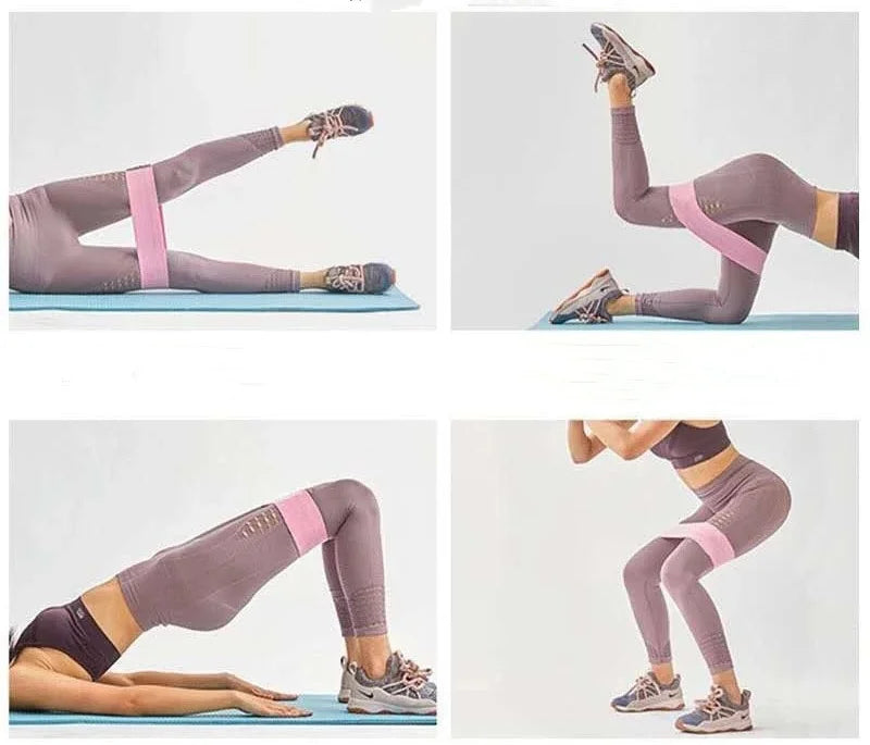 Anti-Slip Hip Resistance Bands – Yoga & Fitness Stretch Bands for Legs & Butt