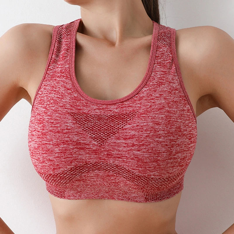 Women’s High Support Sports Bra – Seamless, Quick-Dry Yoga & Gym Wear