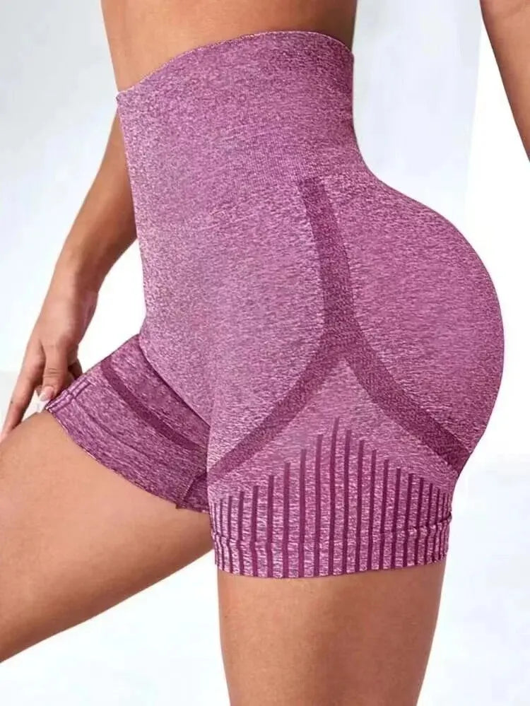 Women's High-Waist Yoga Shorts – Fitness, Gym & Running Sportswear
