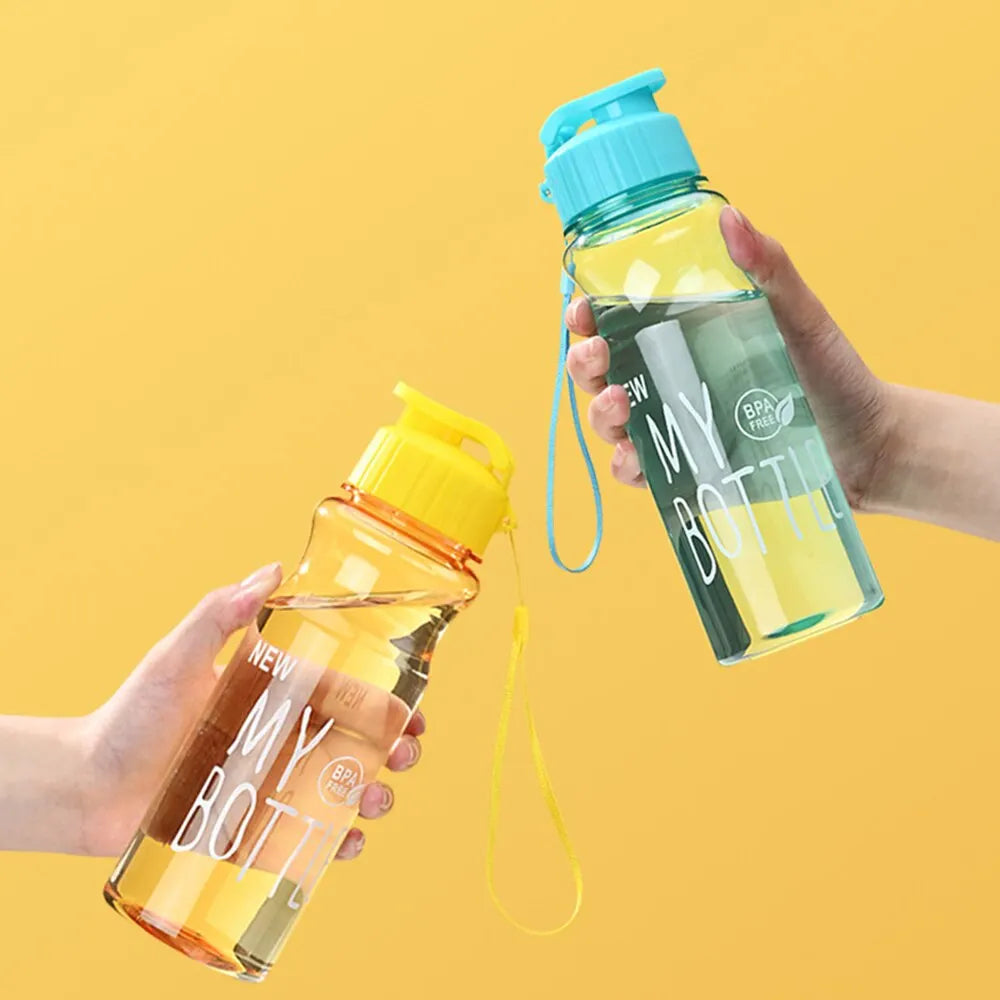 550ml Sports Water Bottle – Portable, Leak-Proof with Flip Cap & Carry Strap
