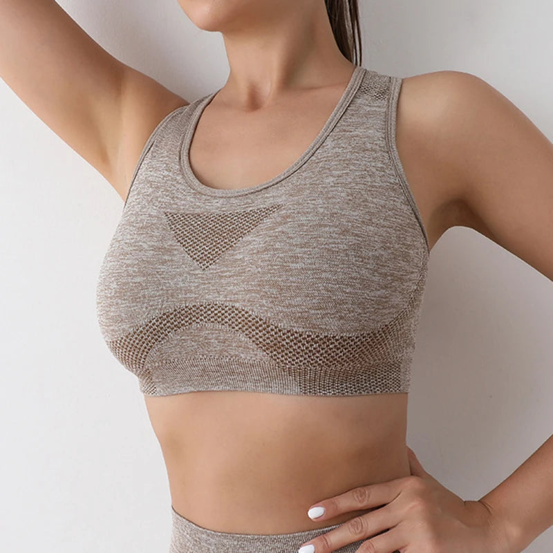Women’s High Support Sports Bra – Seamless, Quick-Dry Yoga & Gym Wear