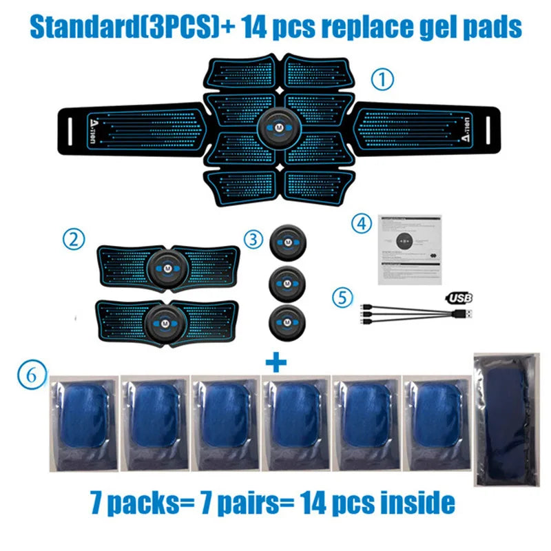 EMS Abdominal & Hip Muscle Stimulator – Home Fitness Massager