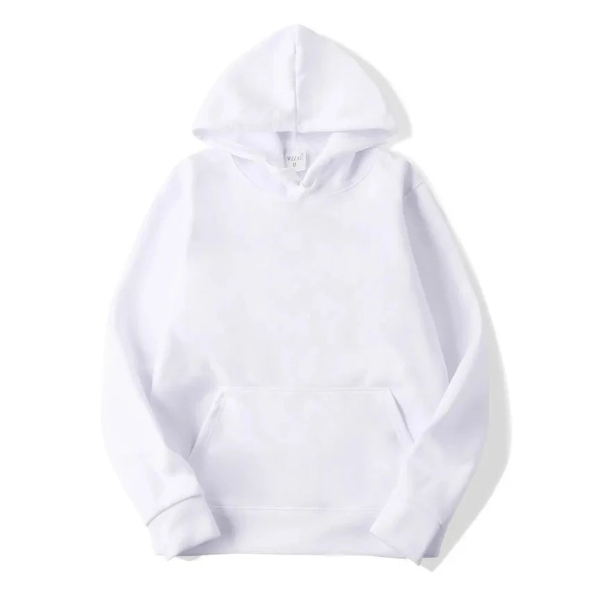 Unisex Casual Hoodie – Solid Color Sweatshirt