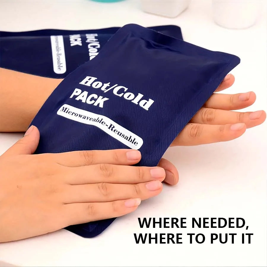 Reusable Hot & Cold Gel Pack – Microwaveable Pad for Pain Relief & Injury Recovery