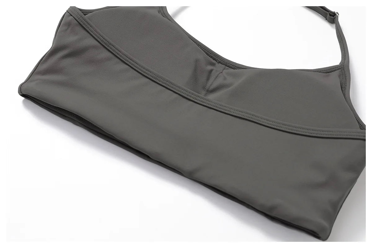 2-Piece Women's Yoga Set – Flared Trousers & Sports Bra Crop Top