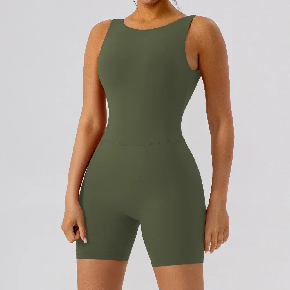 Women's Yoga Jumpsuit – Fitness & Pilates Activewear Set