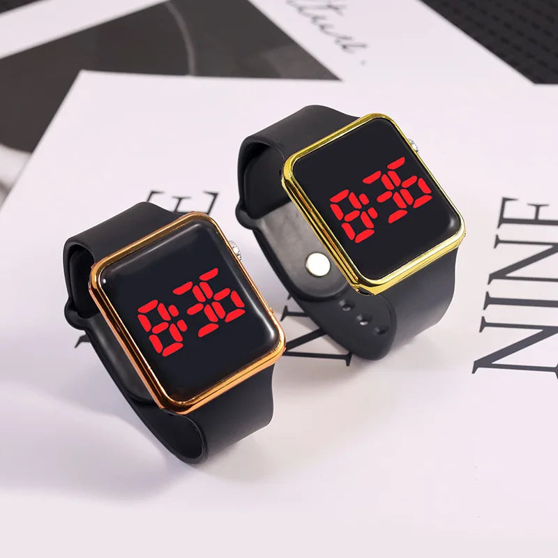Unisex Sports Watch – LED Digital, Fashionable Silicone Strap