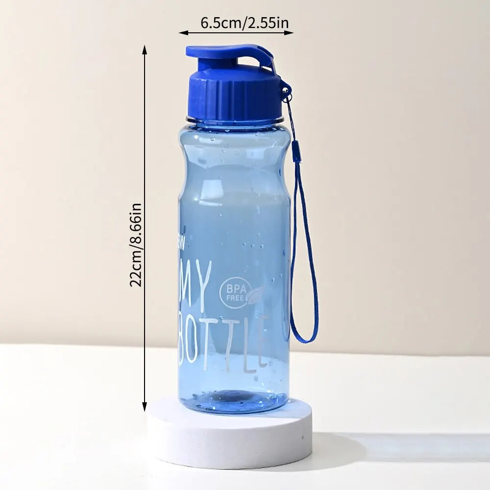 550ml Sports Water Bottle – Portable, Leak-Proof with Flip Cap & Carry Strap