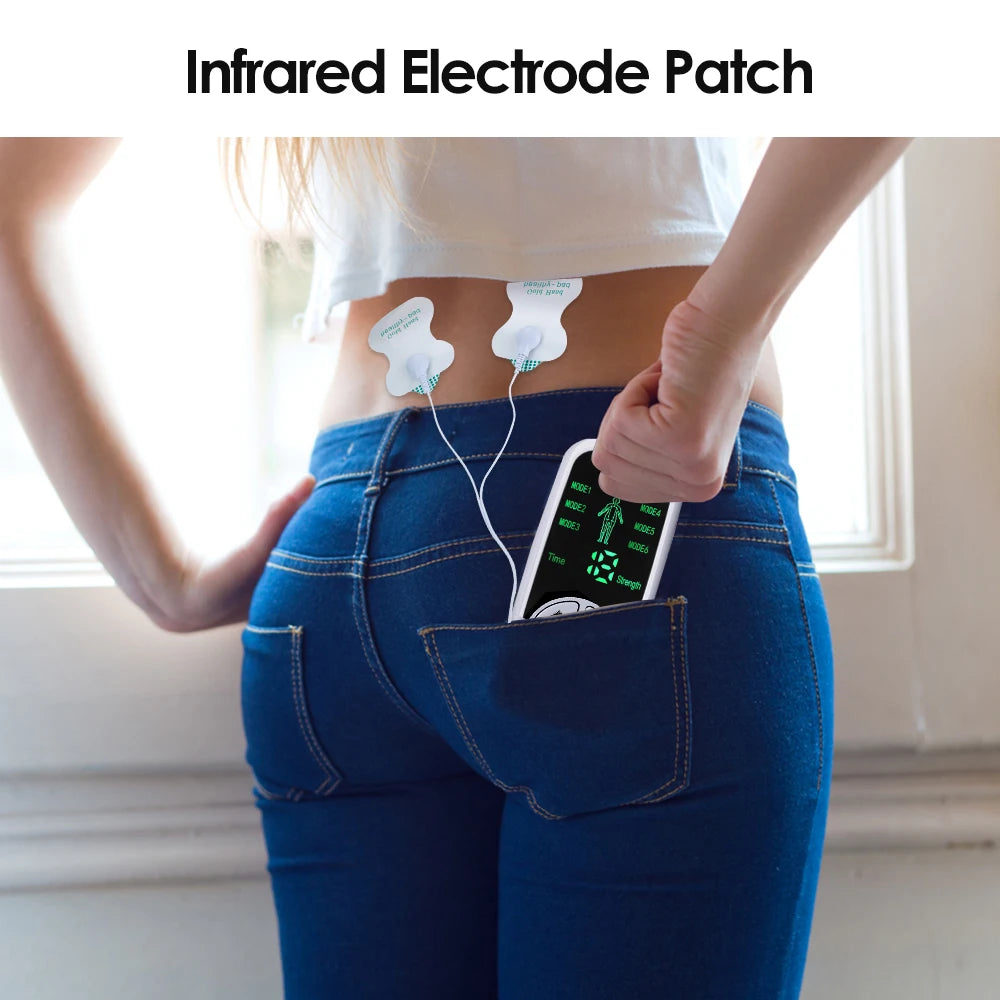 EMS TENS Unit – 6-Mode Electric Muscle & Body Therapy Stimulator