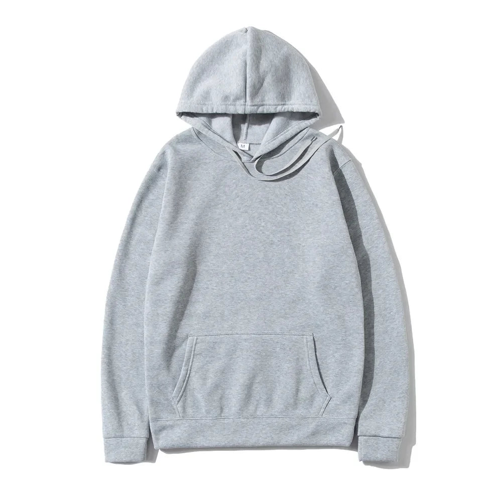Unisex Hooded Sweatshirt – Red, Black, Gray Fleece, Hip Hop Streetwear