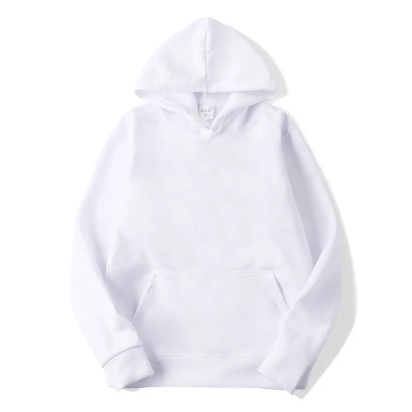 Unisex Casual Hoodie – Solid Color Sweatshirt
