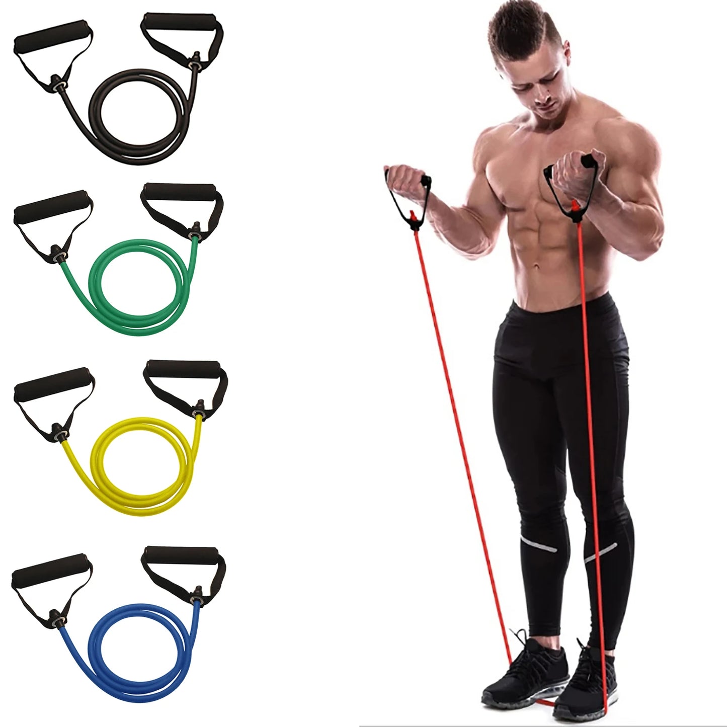 Resistance Bands with Handles – Strength Training & Home Workout Equipment