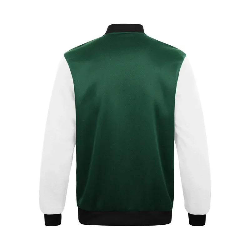 Men's Varsity Hoodie Jacket – Streetwear Baseball Bomber