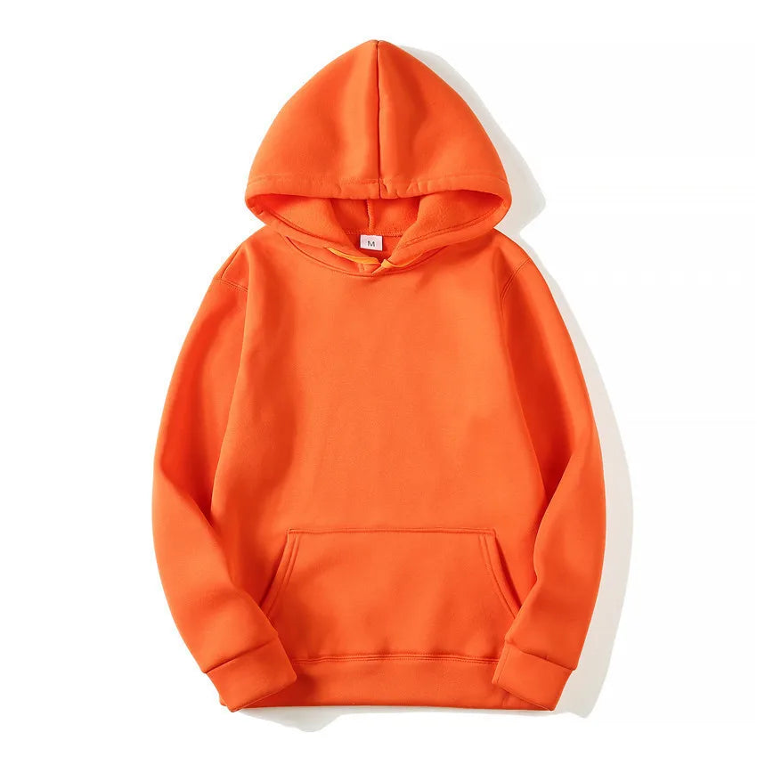 Unisex Casual Hoodie – Solid Color Sweatshirt