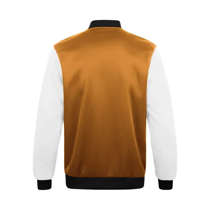 Men's Varsity Hoodie Jacket – Streetwear Baseball Bomber