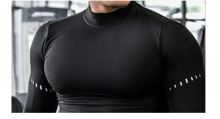 Men's Long Sleeve Gym T-Shirt – Compression Fit, Quick-Dry Training Top