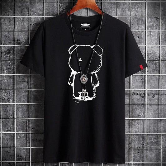 Men's Oversized Anime T-Shirt – Fitness O-Neck Tee (S–6XL)