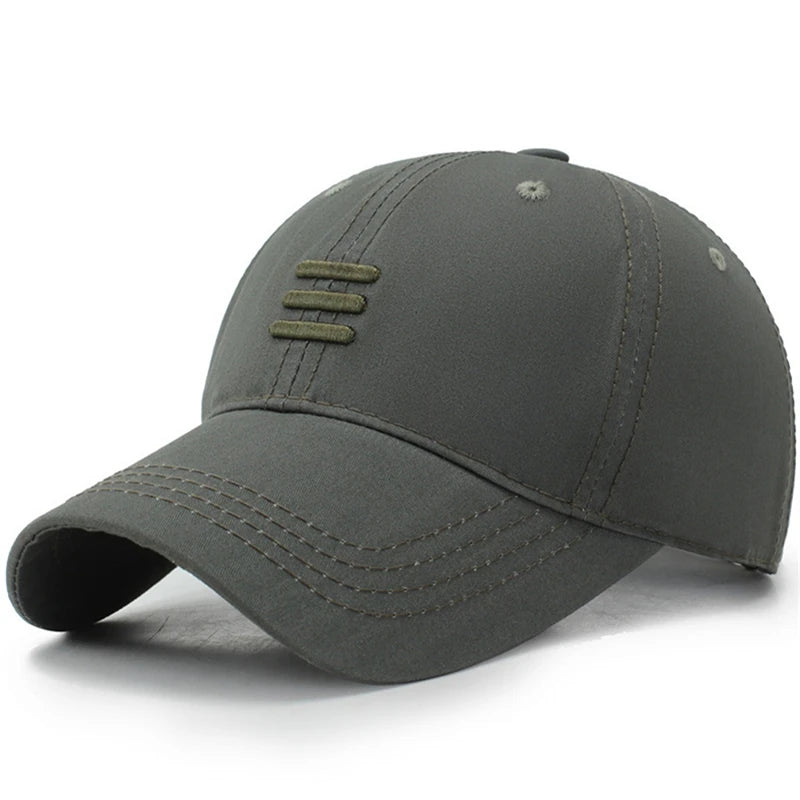 Men's Cotton Baseball Cap – Adjustable Summer Hat for Men & Women