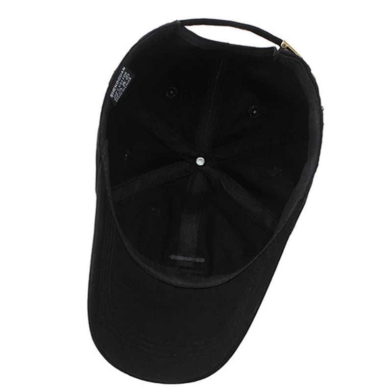 Men's Cotton Baseball Cap – Adjustable Summer Hat for Men & Women