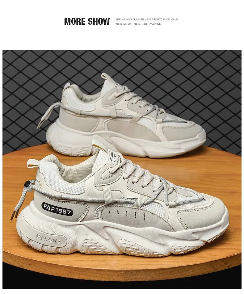 Men's Summer Running Shoes – Breathable, Comfortable & Height-Boosting Sneakers