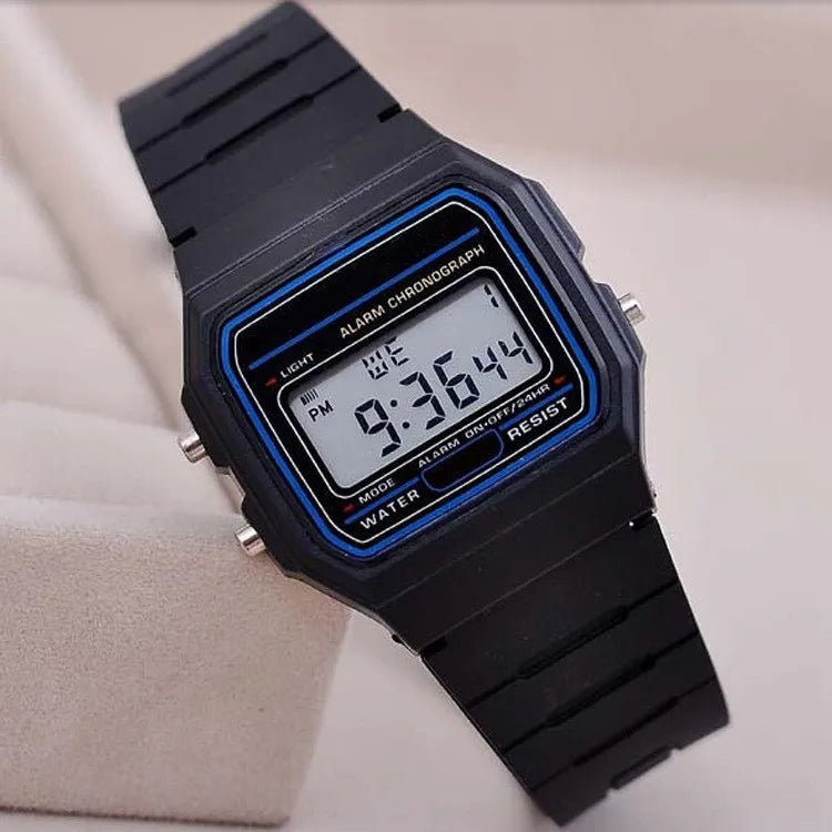 Men's LED Digital Sports Watch – Military Style with Silicone Wristband