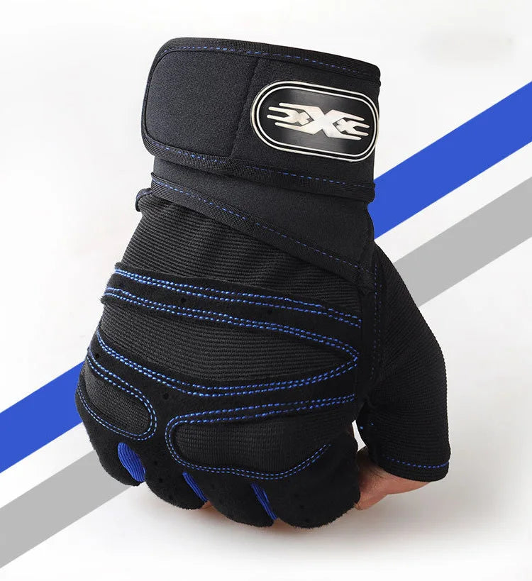 Gym Gloves for Men & Women – Shockproof, Wrist Support for Weightlifting & Training