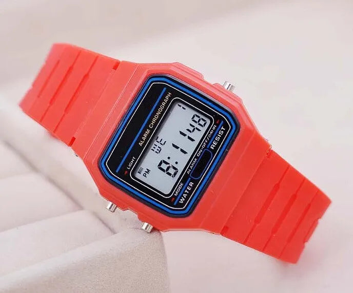 Men's LED Digital Sports Watch – Military Style with Silicone Wristband