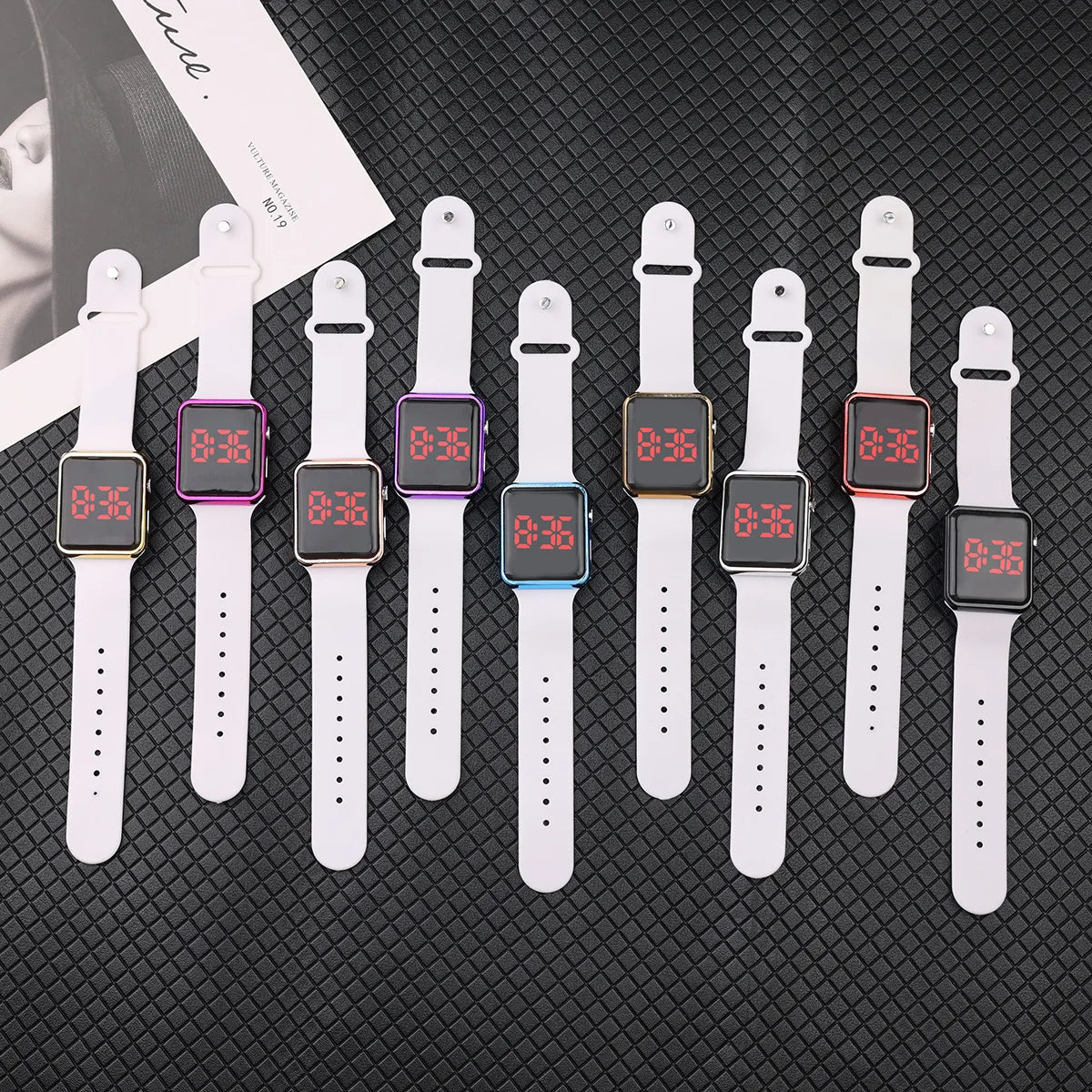 Unisex Sports Watch – LED Digital, Fashionable Silicone Strap