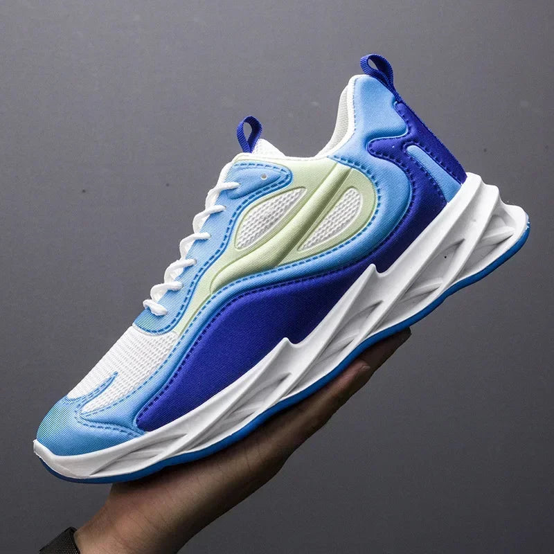 Men's Trendy Sports Shoes – Cushioned, Breathable Running & Walking Sneakers