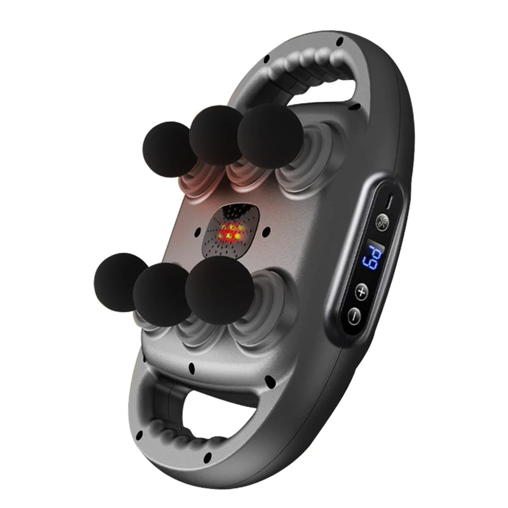 High-Frequency Muscle Massage Gun – 6 Heads for Back, Waist & Full Body Relief