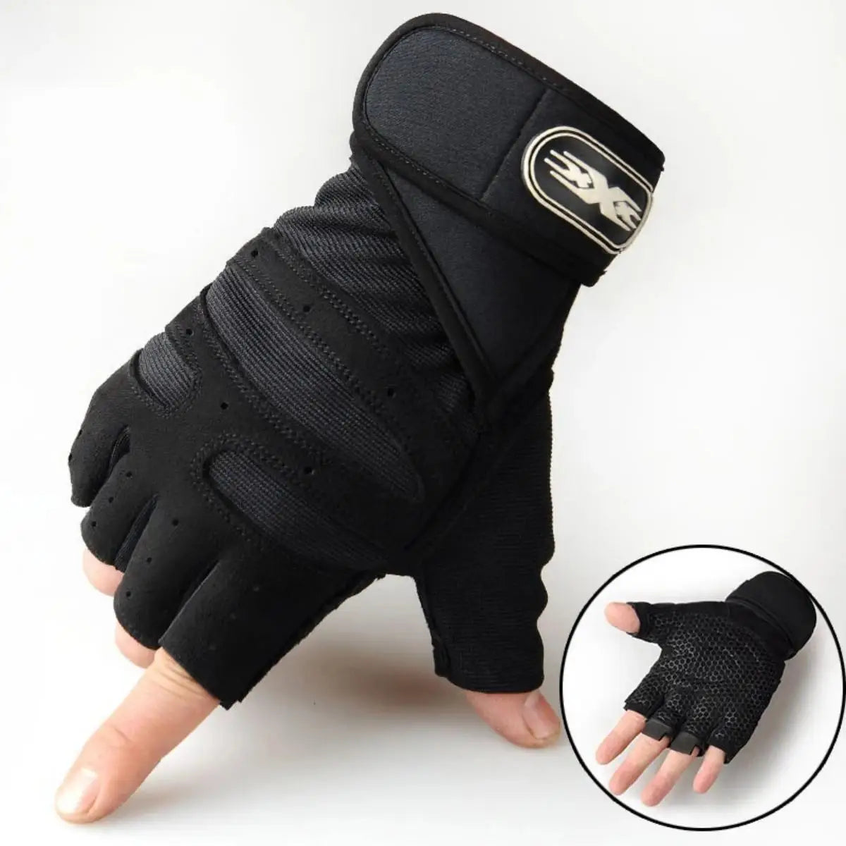 Gym Gloves for Men & Women – Shockproof, Wrist Support for Weightlifting & Training