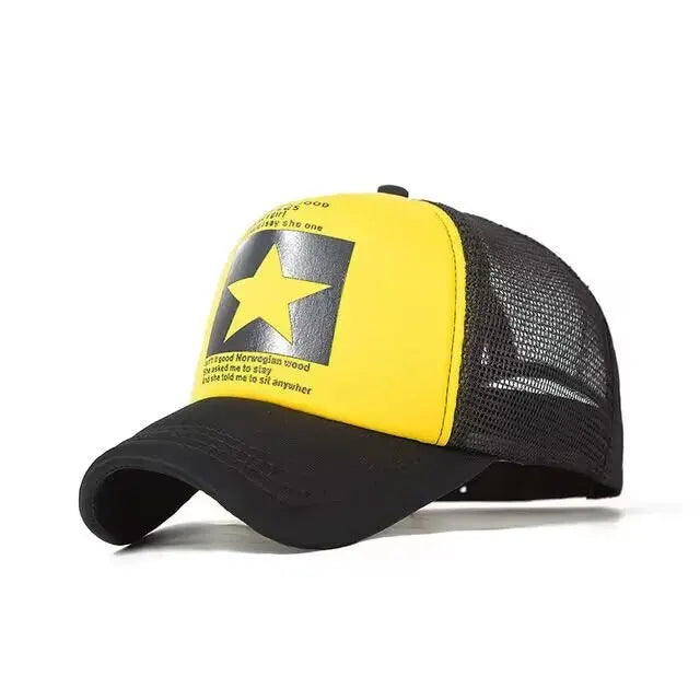Fashion Snapback Baseball Cap – Mesh Hat for Men & Women, Casual Sun Protection